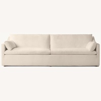 Restoration Hardware Cloud Slope Arm 2-Cushion Sofa (Color: Wheat )