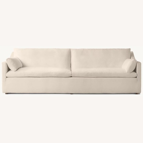 Used Restoration Hardware Cloud Slope Arm 2-Cushion Sofa (Color: Wheat ) for sale on AptDeco