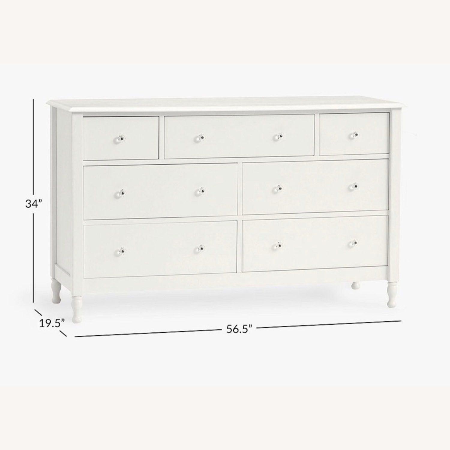 Pottery Barn Kids Juliette White Wood Dresser - image-3