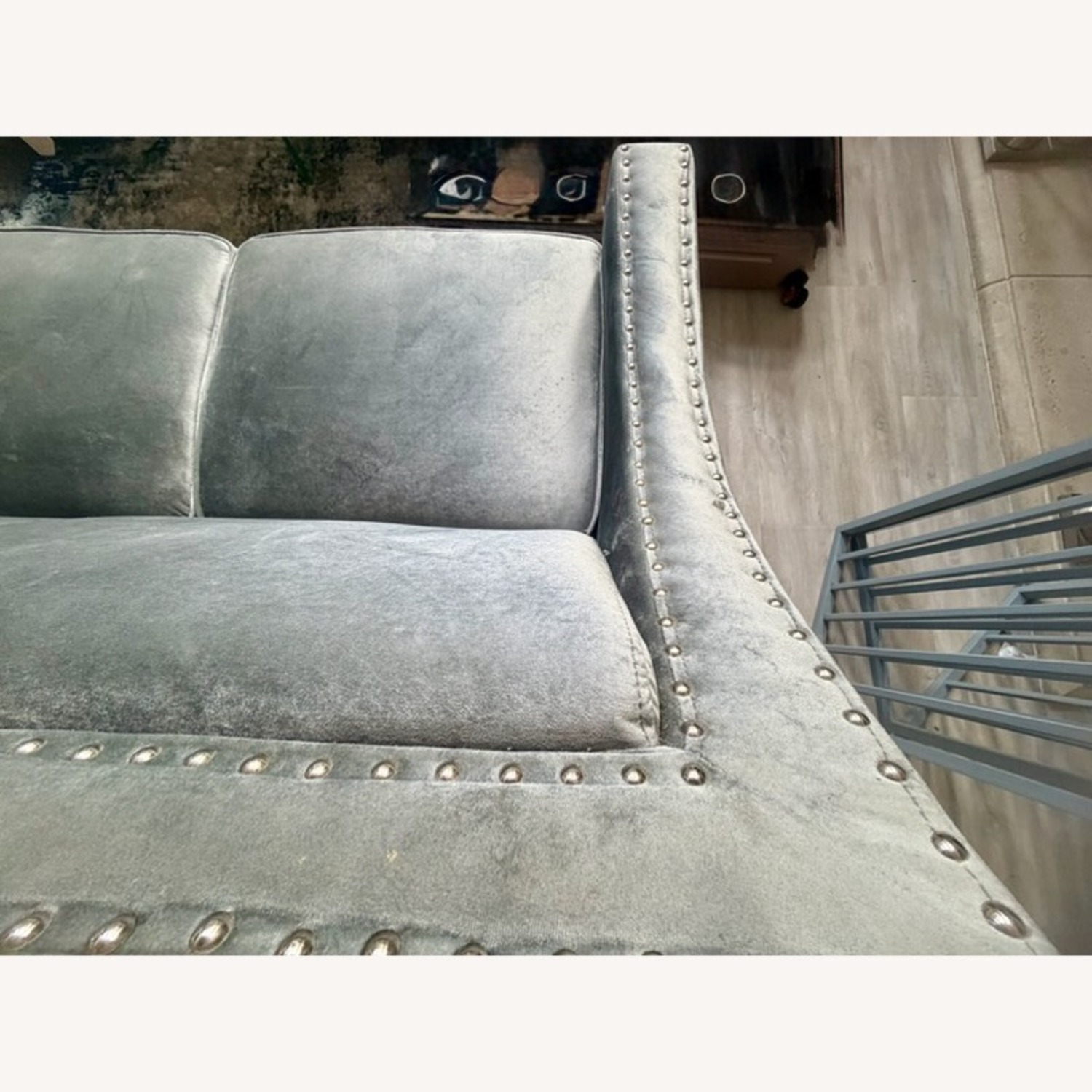 Wayfair Light Gray Fabric 3+ Seater Sofa - image-4