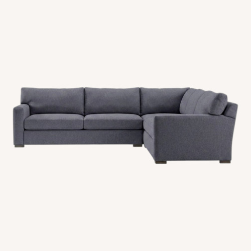 Used Crate & Barrel Axis Gray 3+ Piece Sectional for sale on AptDeco