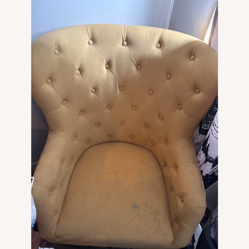 Used Yellloy fabric chair  for sale on AptDeco