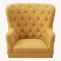 Yellloy fabric chair 