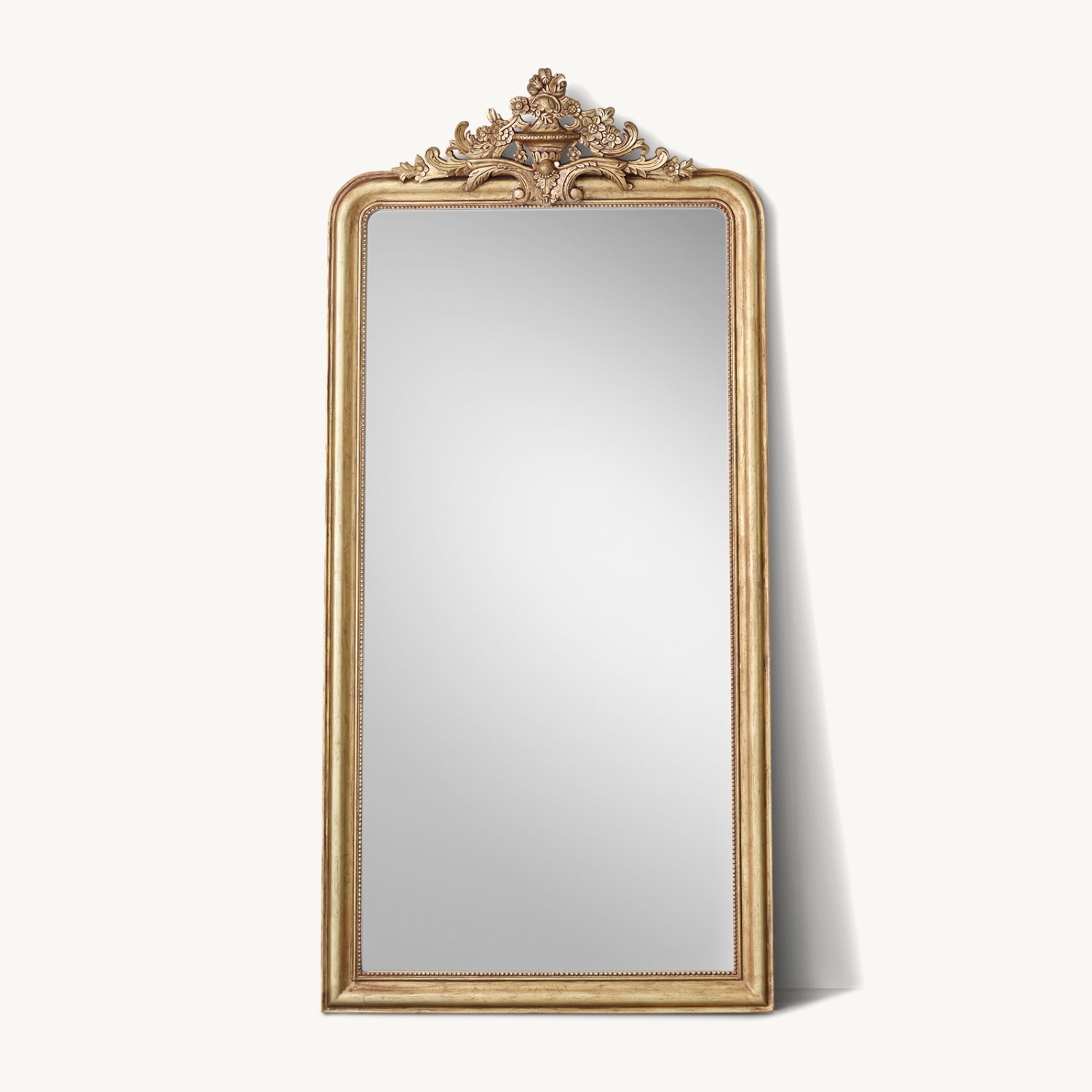Restoration Hardware Louis Philippe Gilt Floor Mirror - image-0