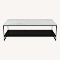 Industry West White Marble Coffee Table