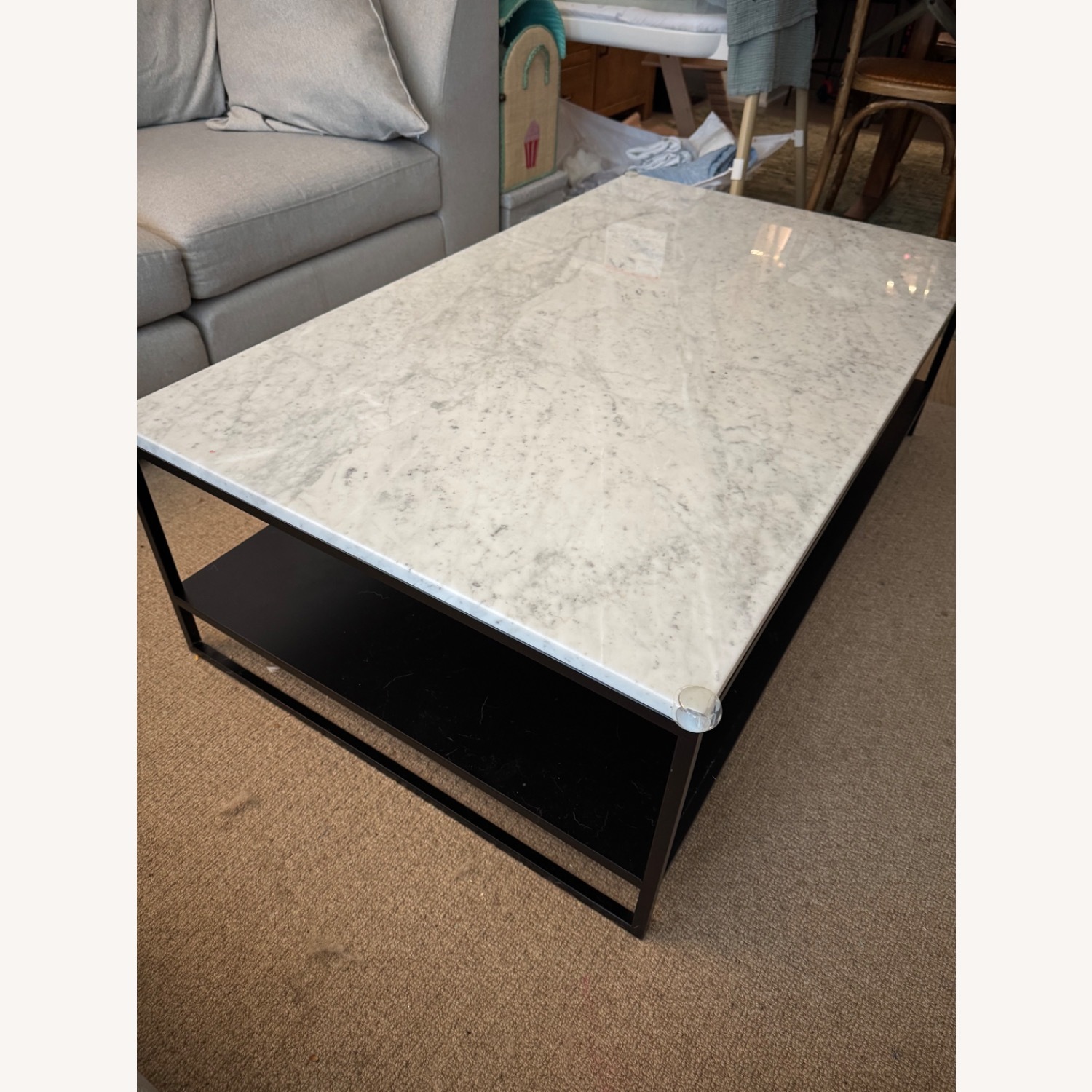 Industry West White Marble Coffee Table - image-3