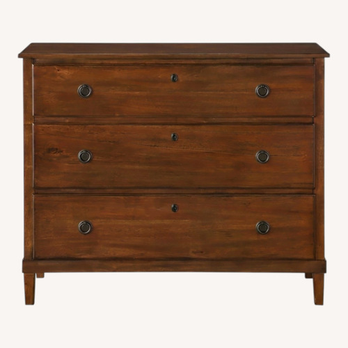 Used Canfield Dark Brown 3-Drawer Dresser for sale on AptDeco