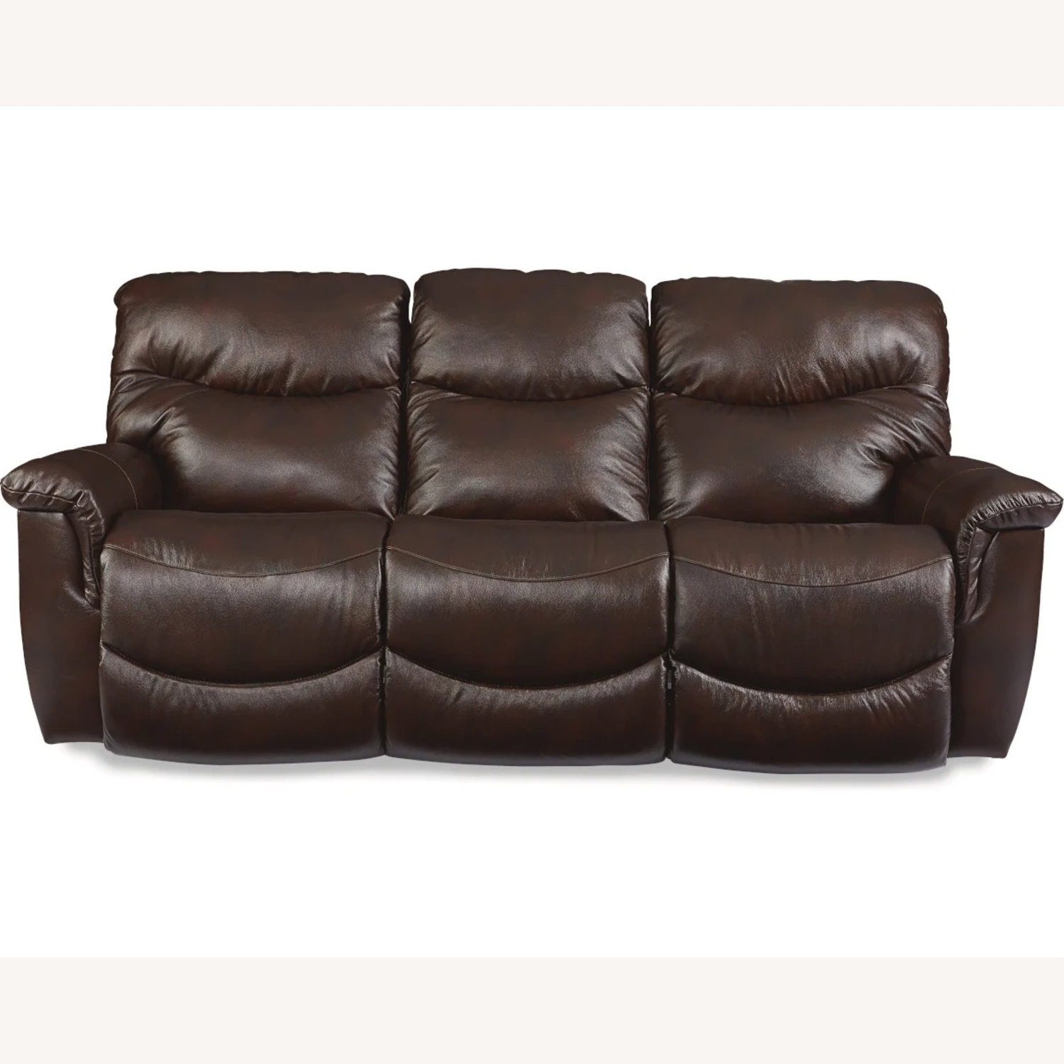 La-Z-Boy James Dark Brown Leather Recliner 3 Seat - image-6