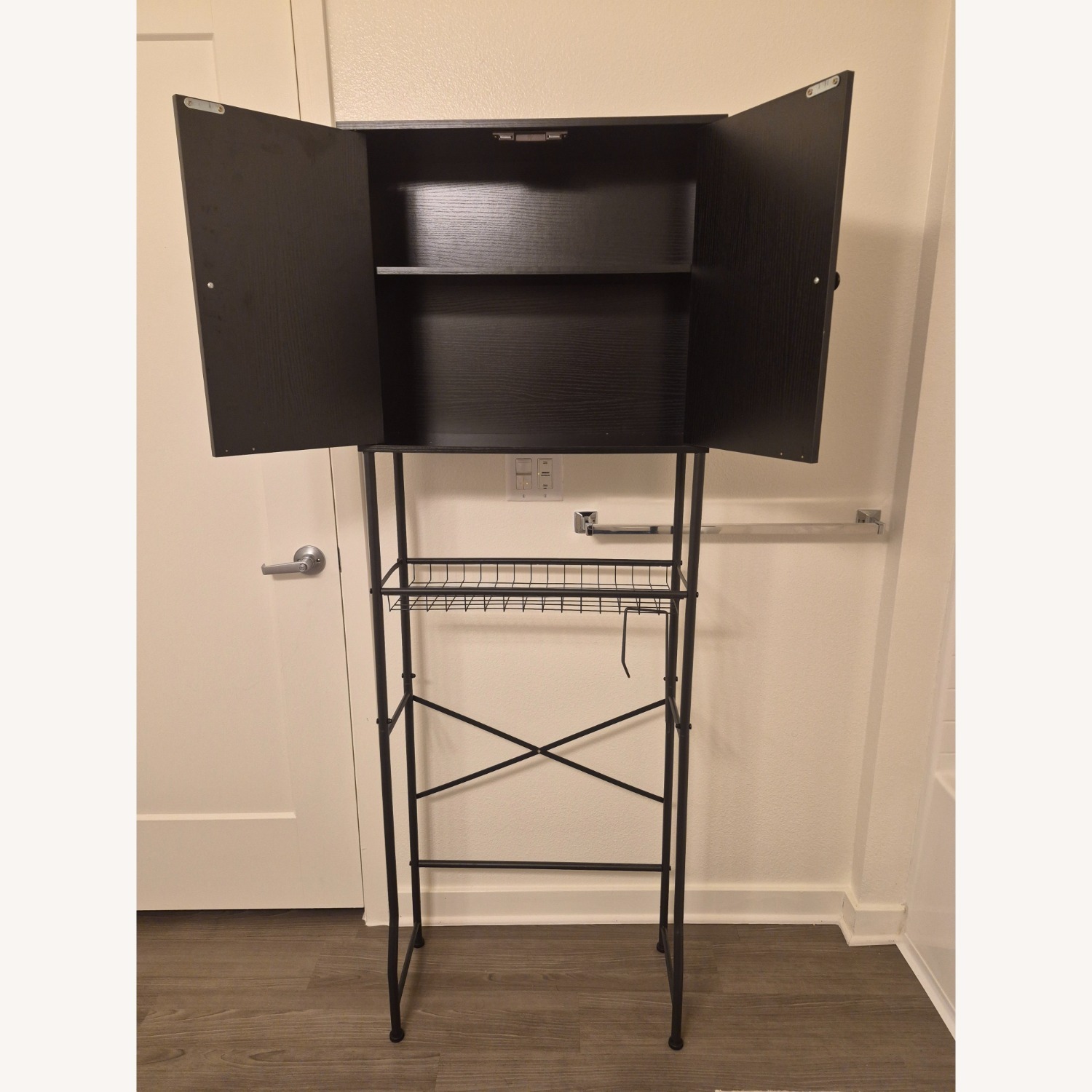 Amazon Dark Brown Wood Cabinet - image-5