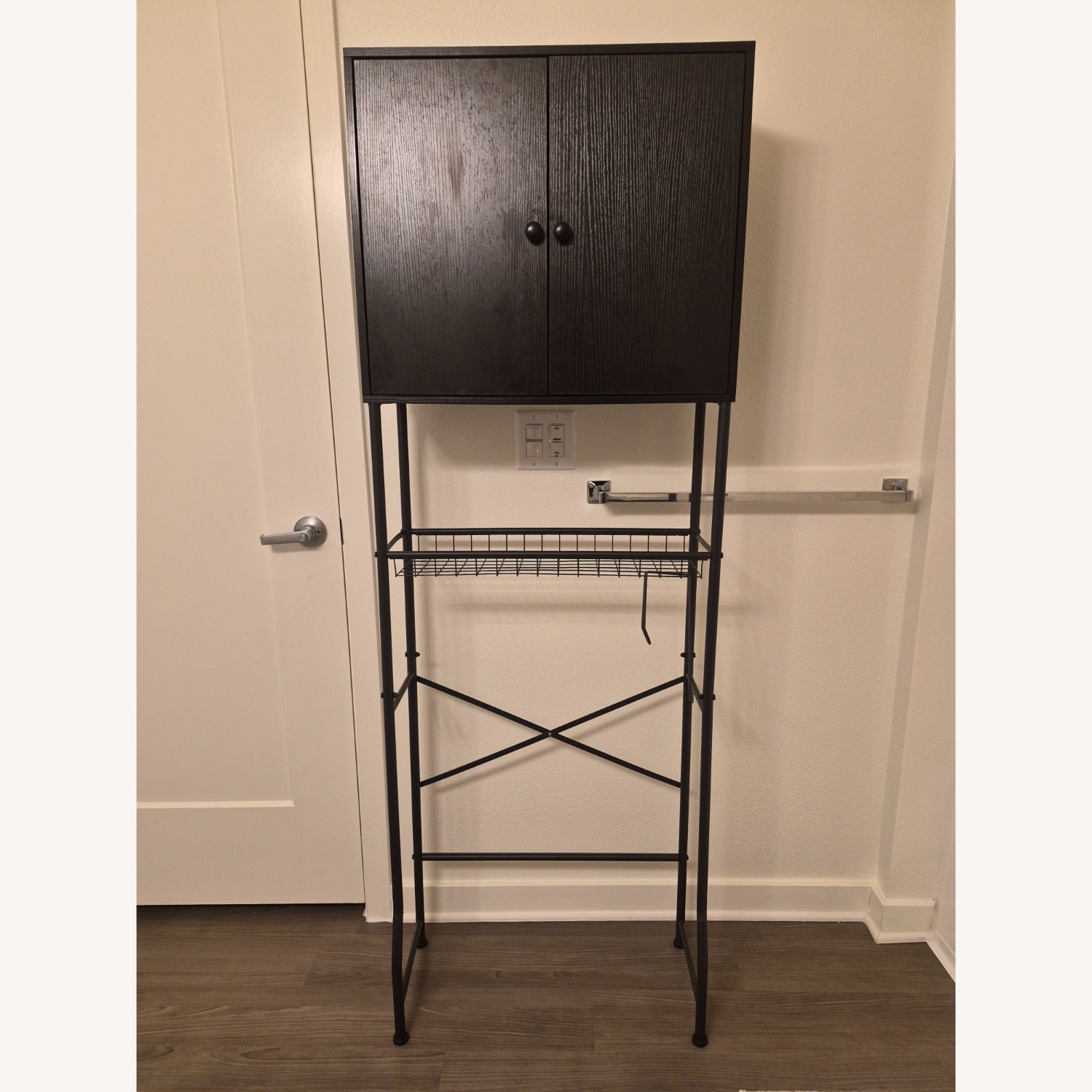 Amazon Dark Brown Wood Cabinet - image-1
