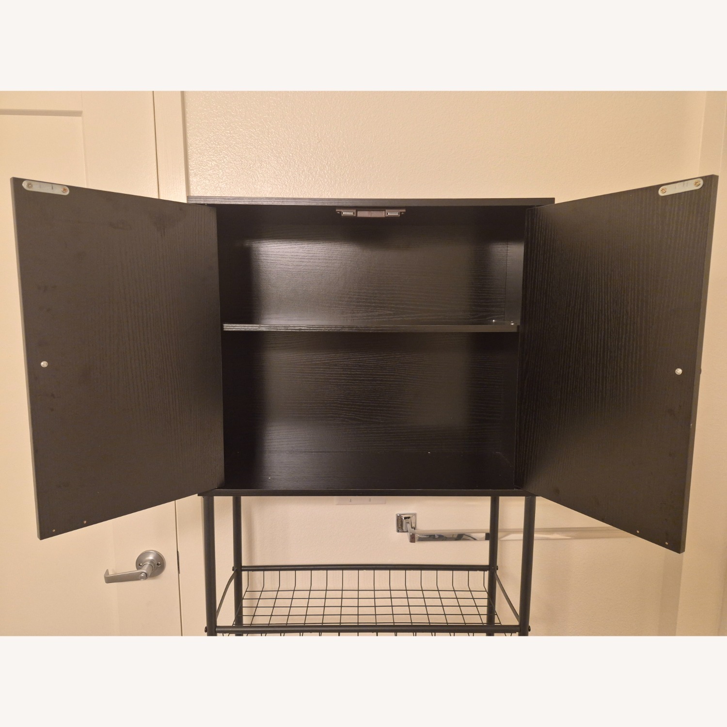 Amazon Dark Brown Wood Cabinet - image-4