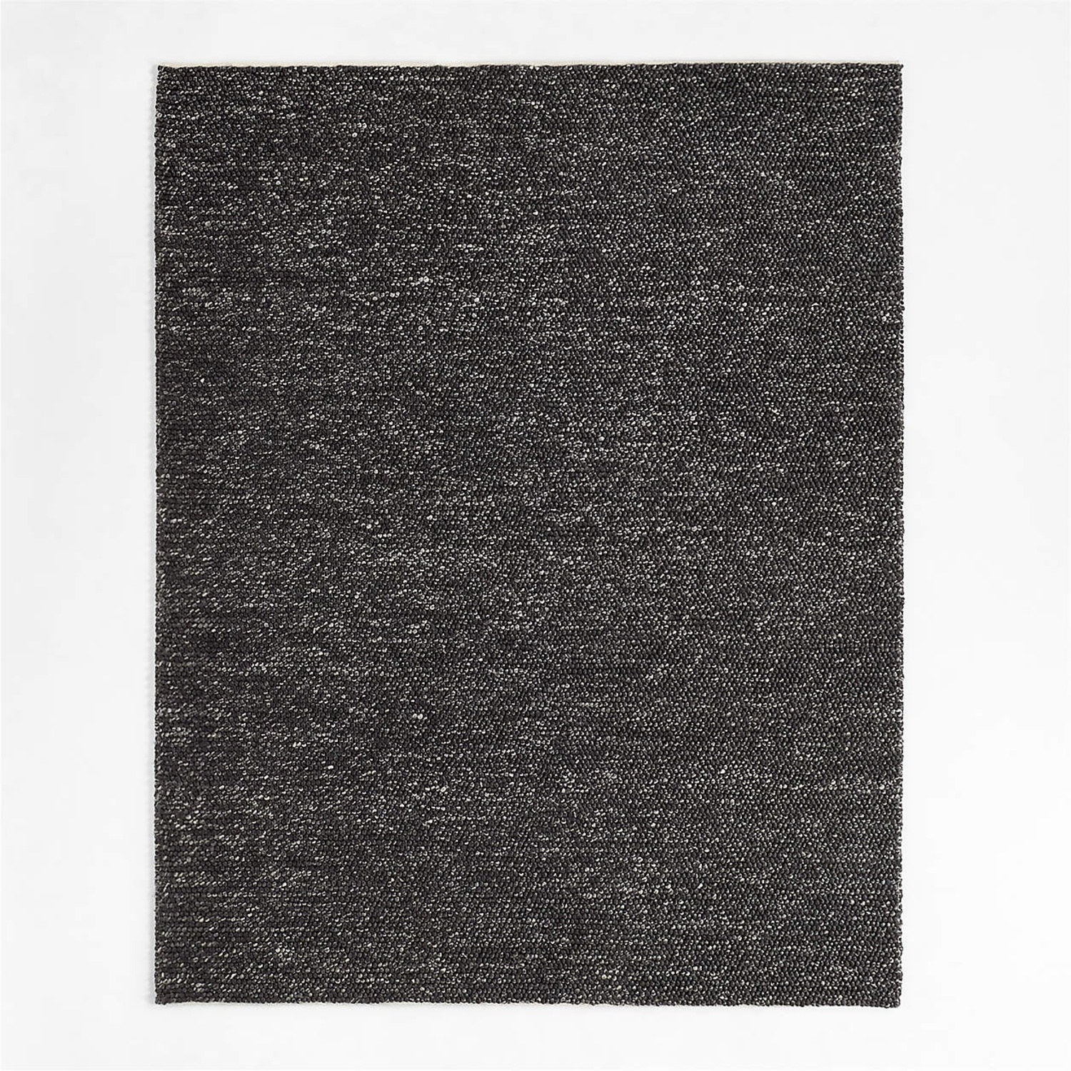 Crate & Barrel Orly Black Wool Area Rug 10' x 14' - image-4
