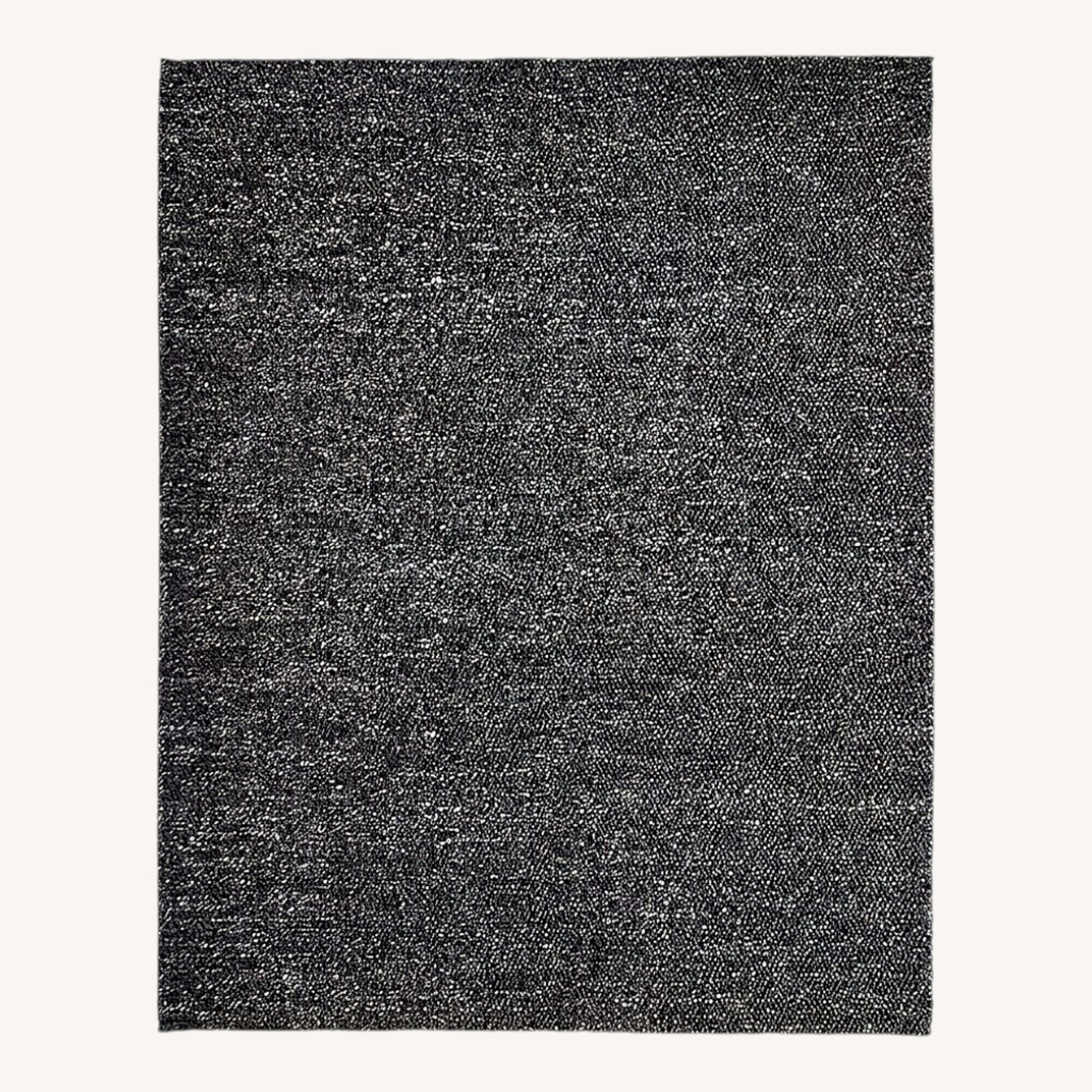 Crate & Barrel Orly Black Wool Area Rug 10' x 14' - image-0