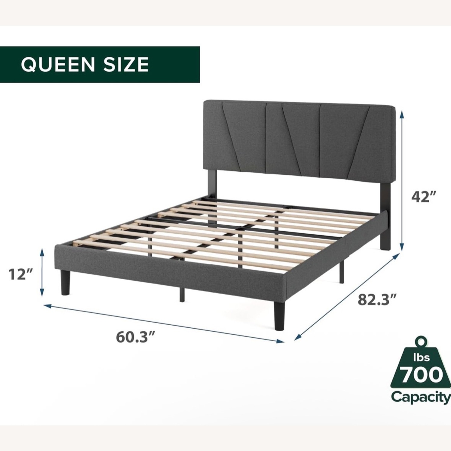 Contemporary Queen Bed  - image-5