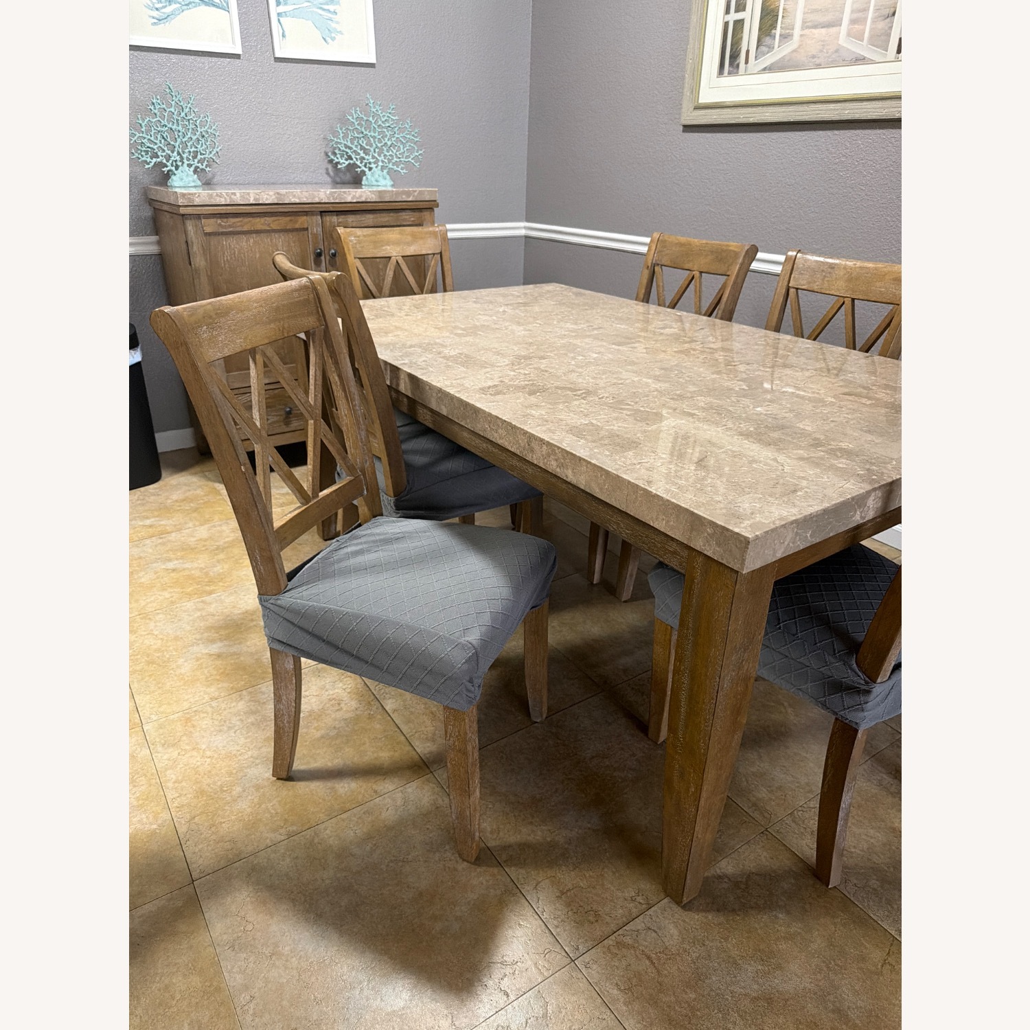 Steve Silver Co. Natural Wood Dining Table - image-3