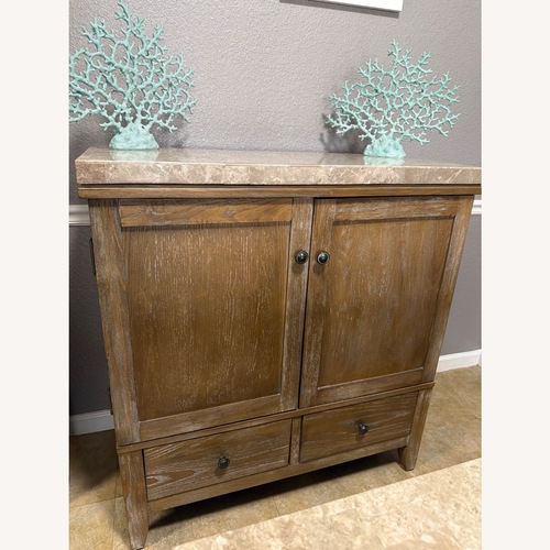 Used Steve Silver Co. Natural Marble Sideboard for sale on AptDeco