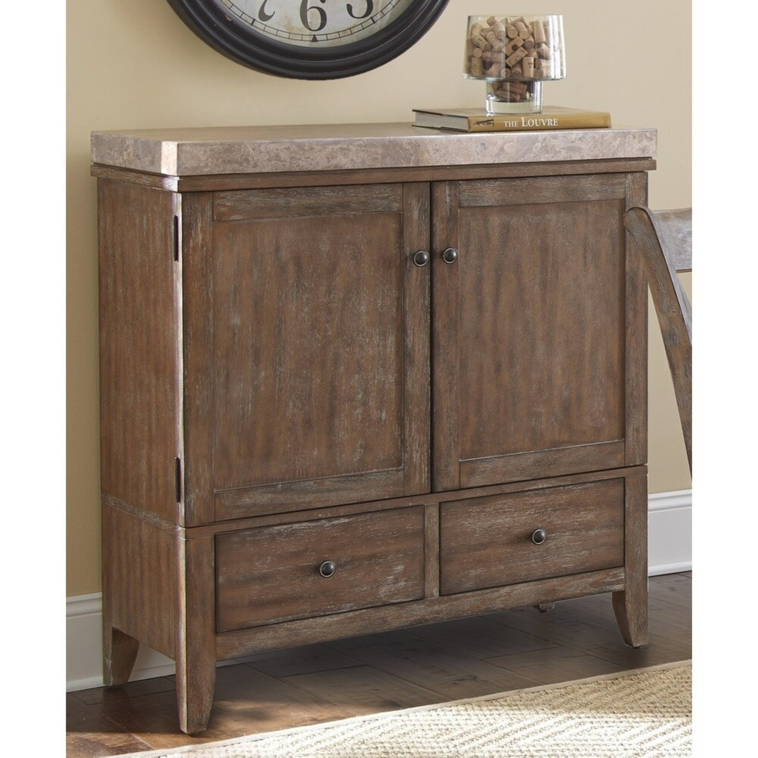 Steve Silver Co. Natural Marble Sideboard - image-6