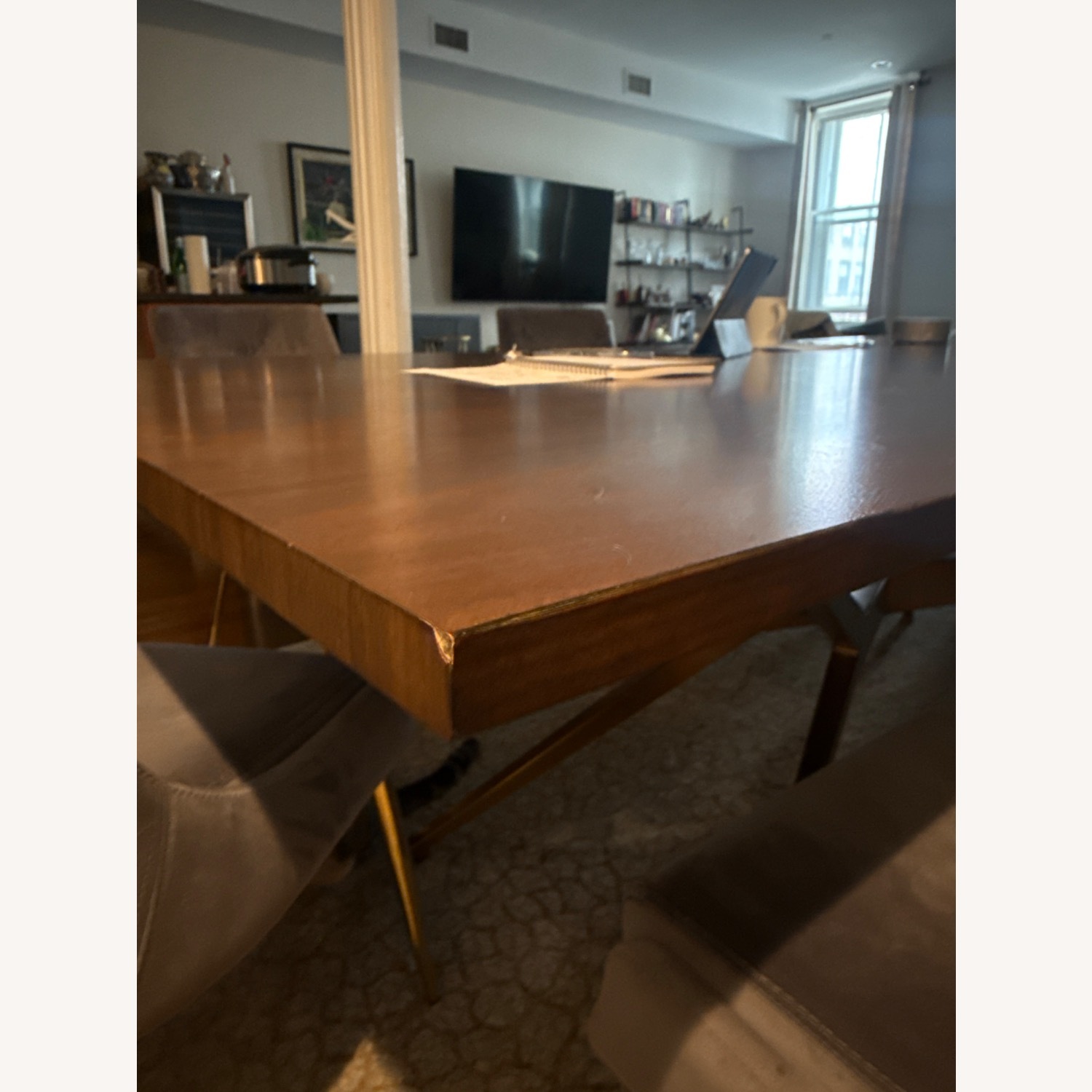 Restoration Hardware Maslow Spider Rectangular Dining Table - image-4