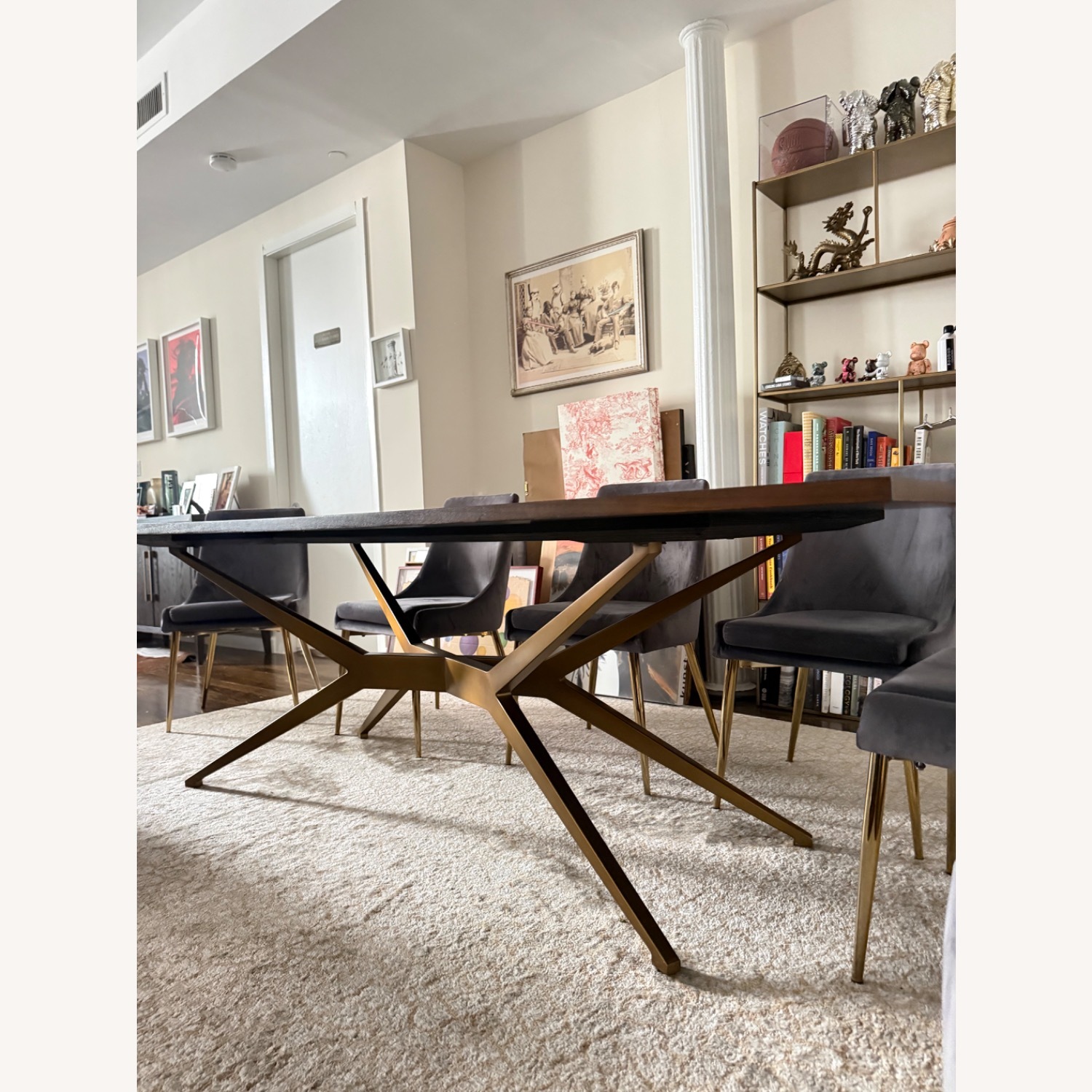Restoration Hardware Maslow Spider Rectangular Dining Table - image-3
