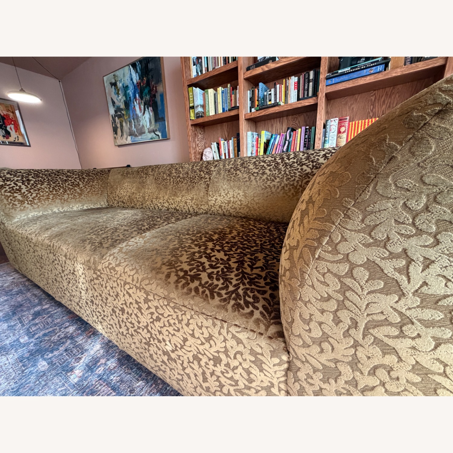 Bassett Light Brown Velvet 3+ Seater Sofa - image-4