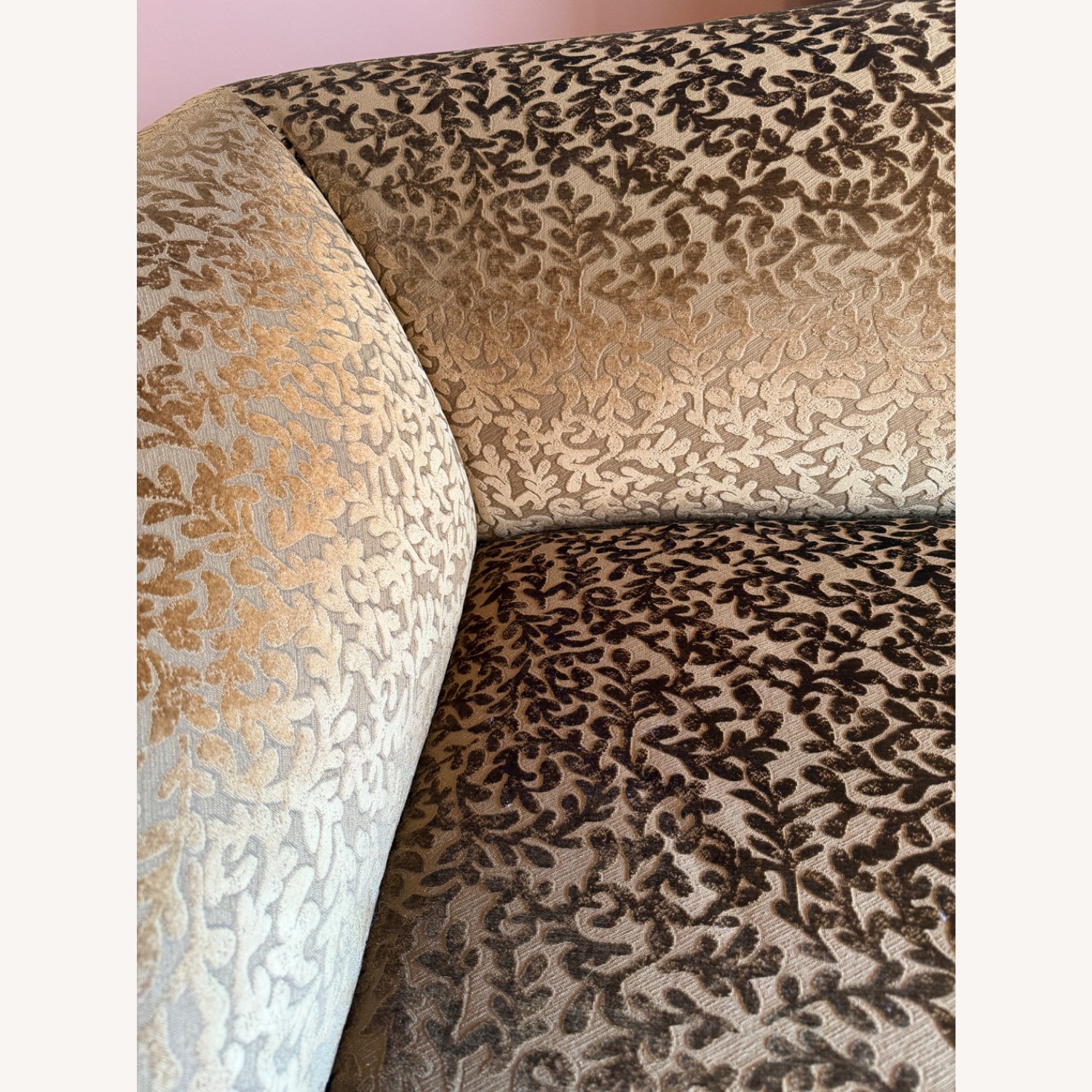 Bassett Light Brown Velvet 3+ Seater Sofa - image-1