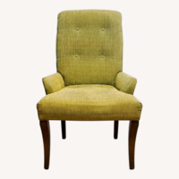 Ethan Allen Verlaine Gold Fabric Accent Chair