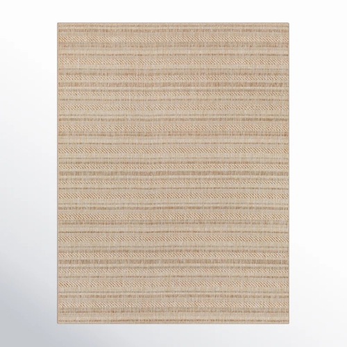 Used Striped Indoor/Outdoor Area Rug for sale on AptDeco
