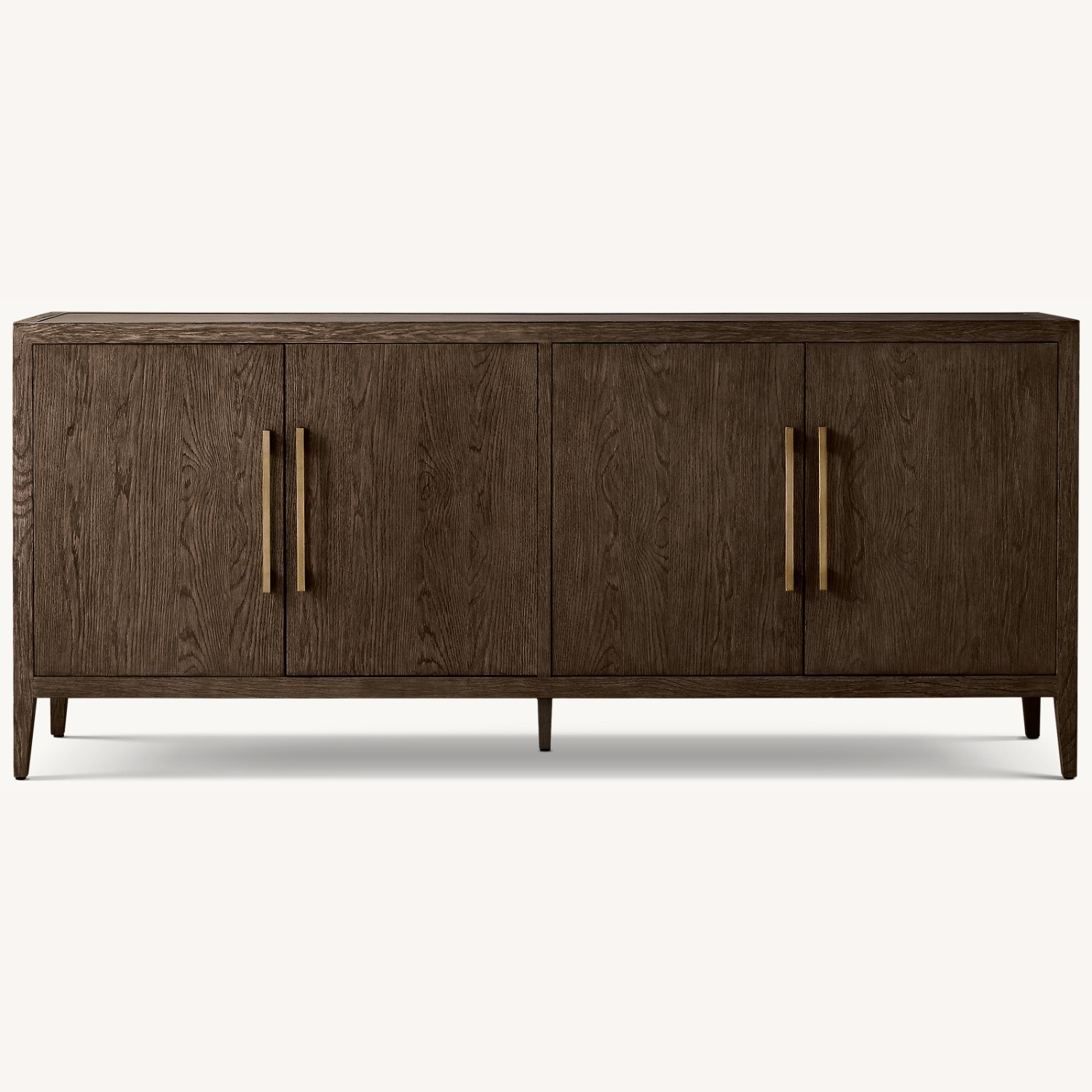 Restoration Hardware Dark Brown Wood Sideboard - image-0