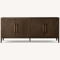 Restoration Hardware Dark Brown Wood Sideboard