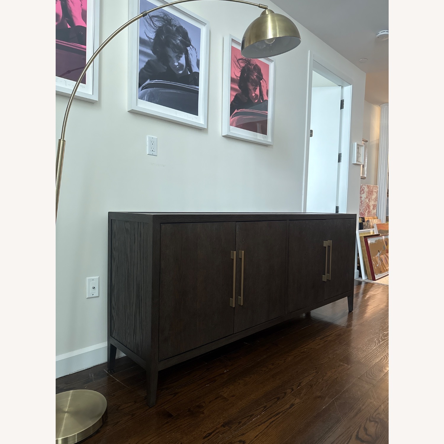 Restoration Hardware Dark Brown Wood Sideboard - image-2