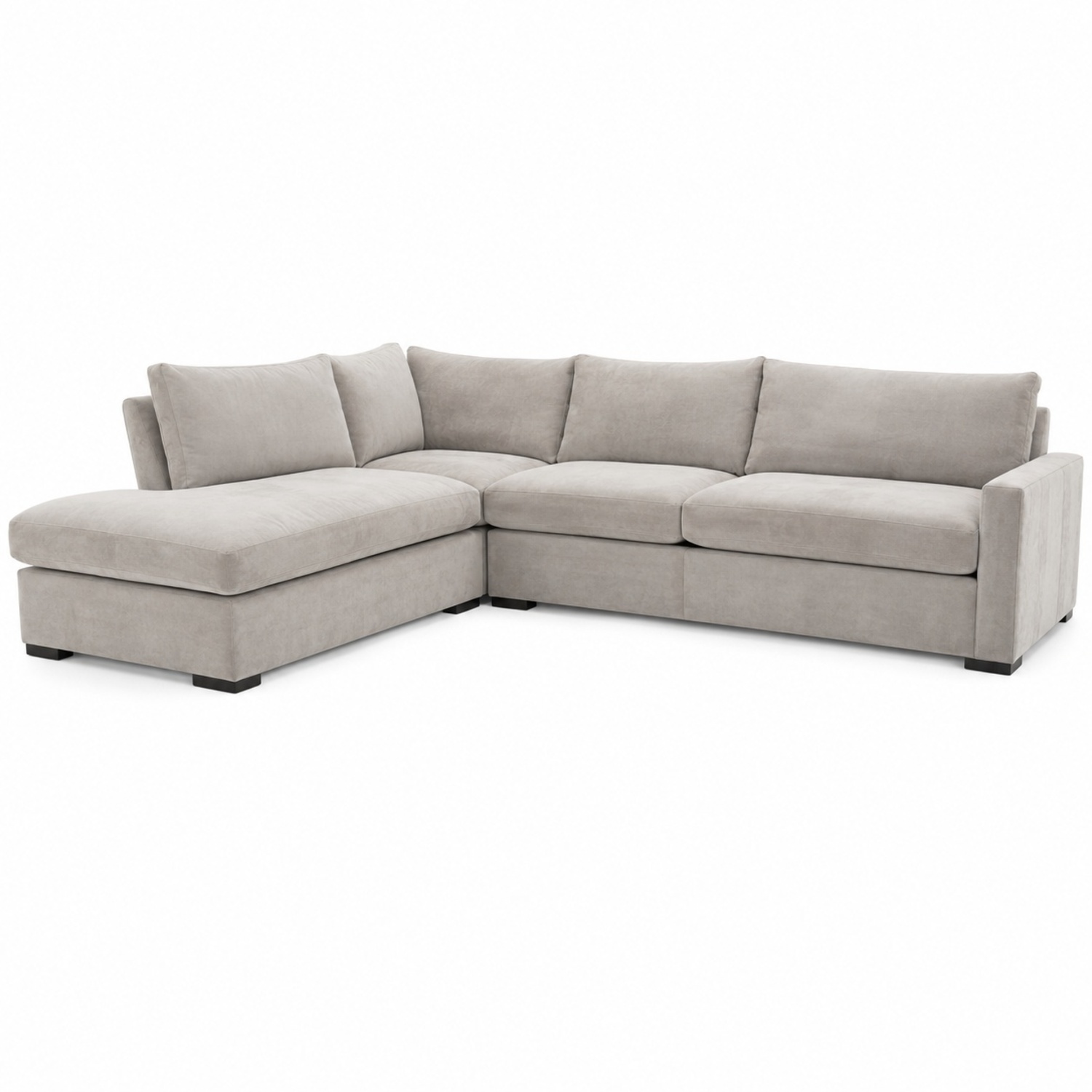 Crate & Barrel Axis Light Gray 3+ Piece Sectional - image-8