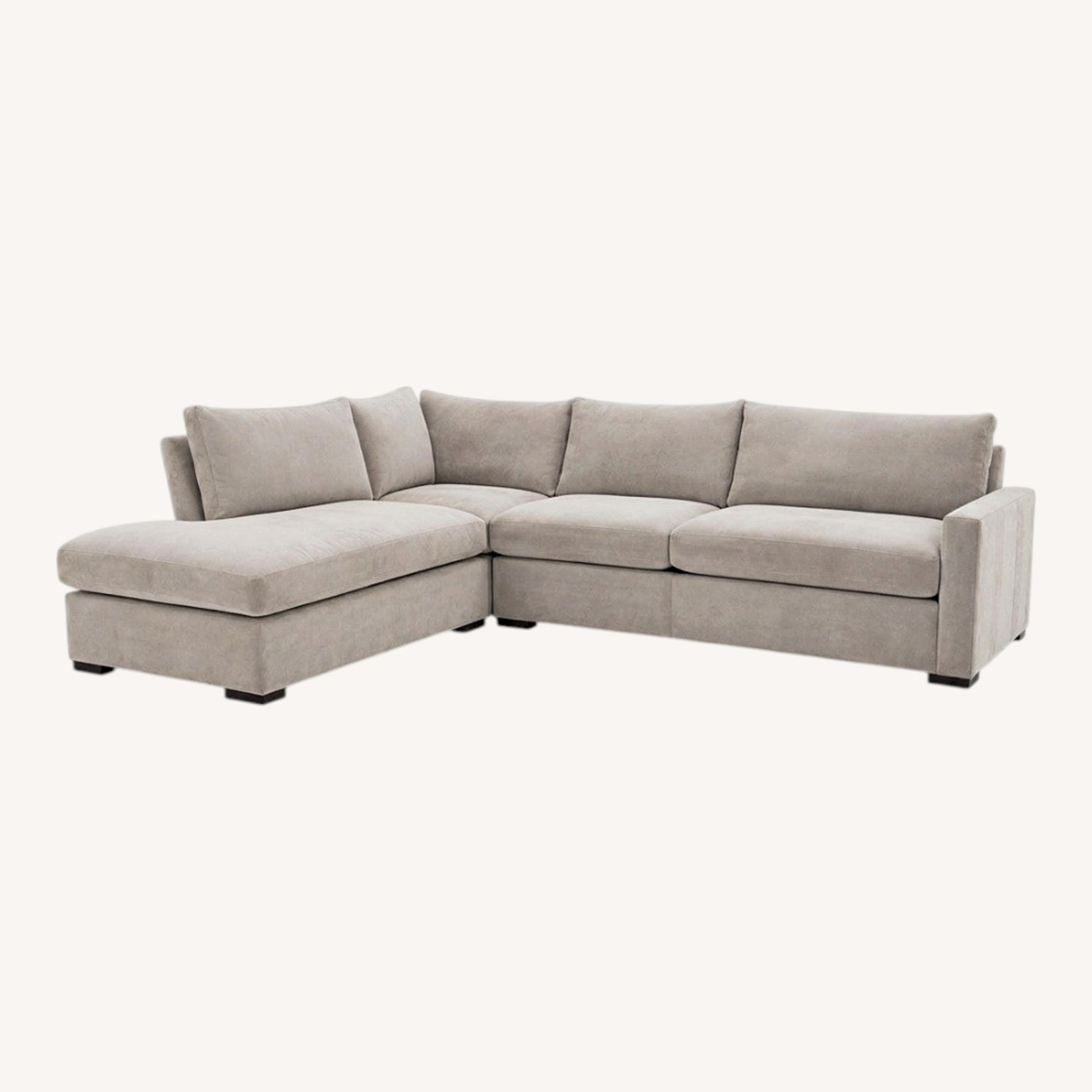 Crate & Barrel Axis Light Gray 3+ Piece Sectional - image-0