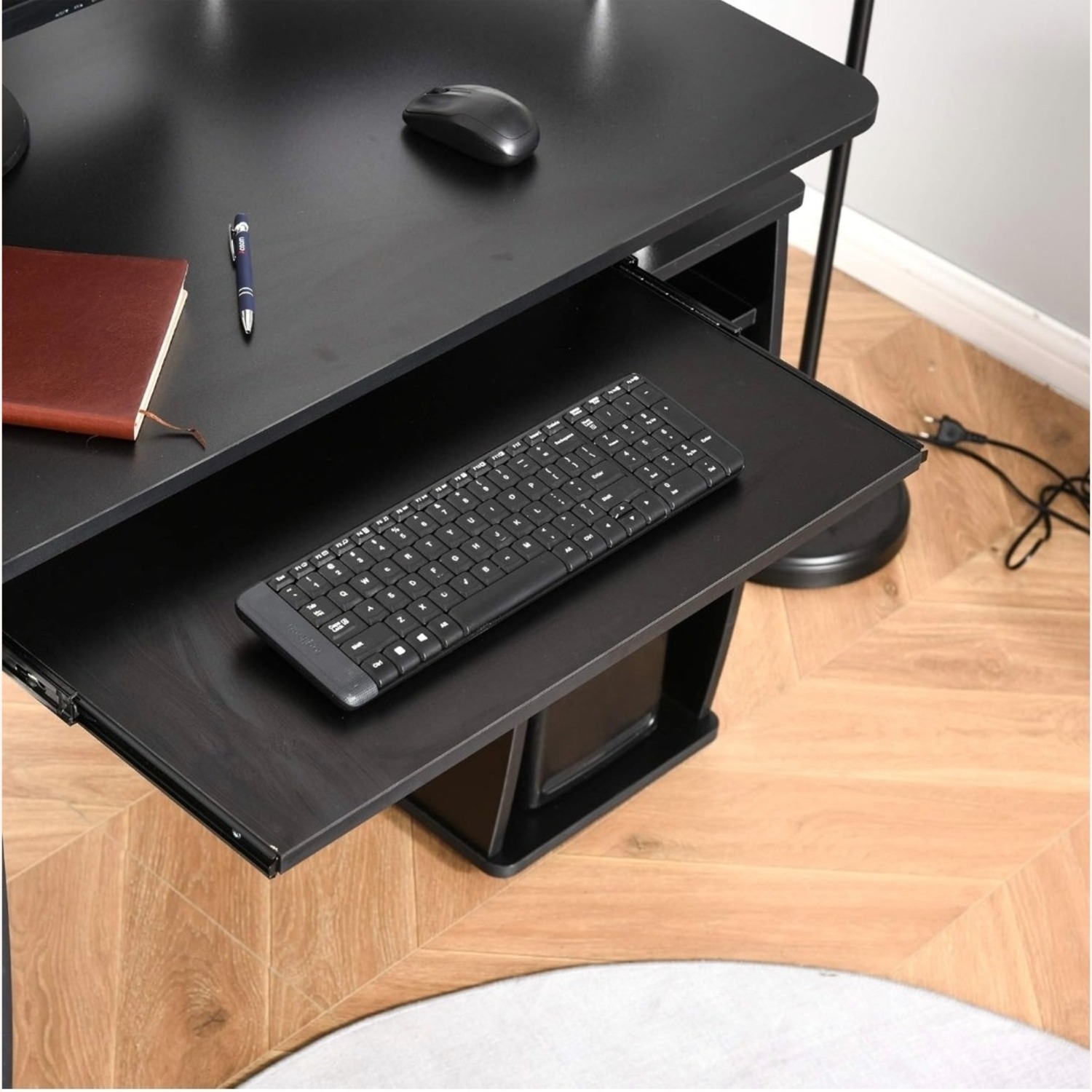 Amazon Black Wood Desk - image-1