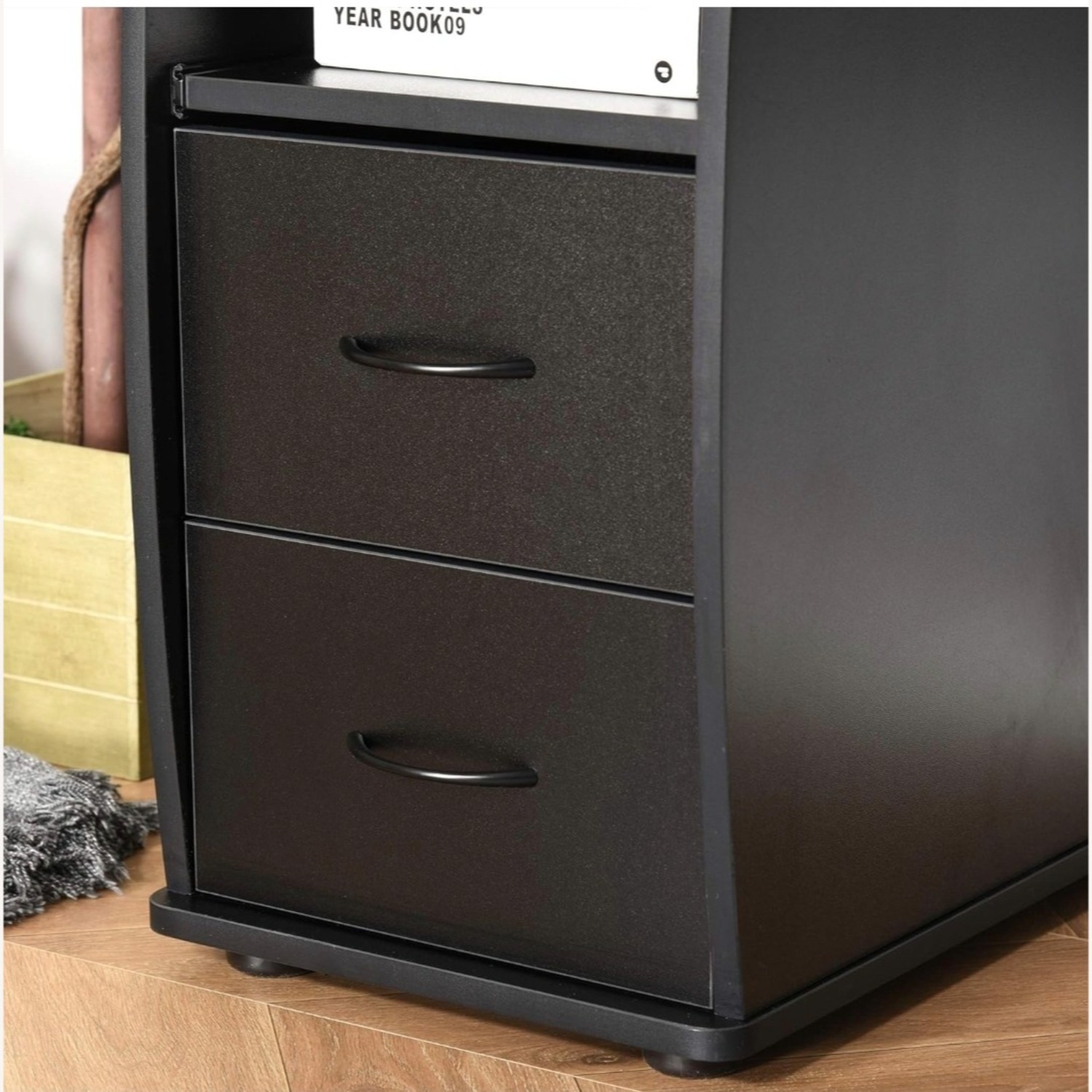 Amazon Black Wood Desk - image-2