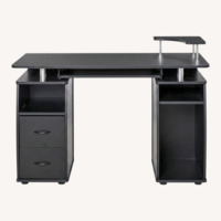 Amazon Black Wood Desk