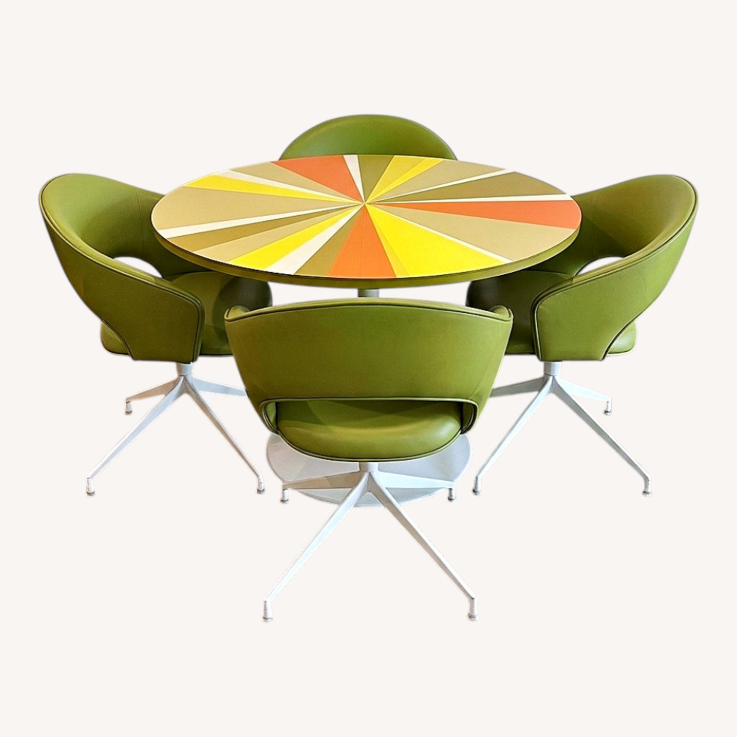 Peter Pepper Pinwheel Table + 4 Chairs - image-0