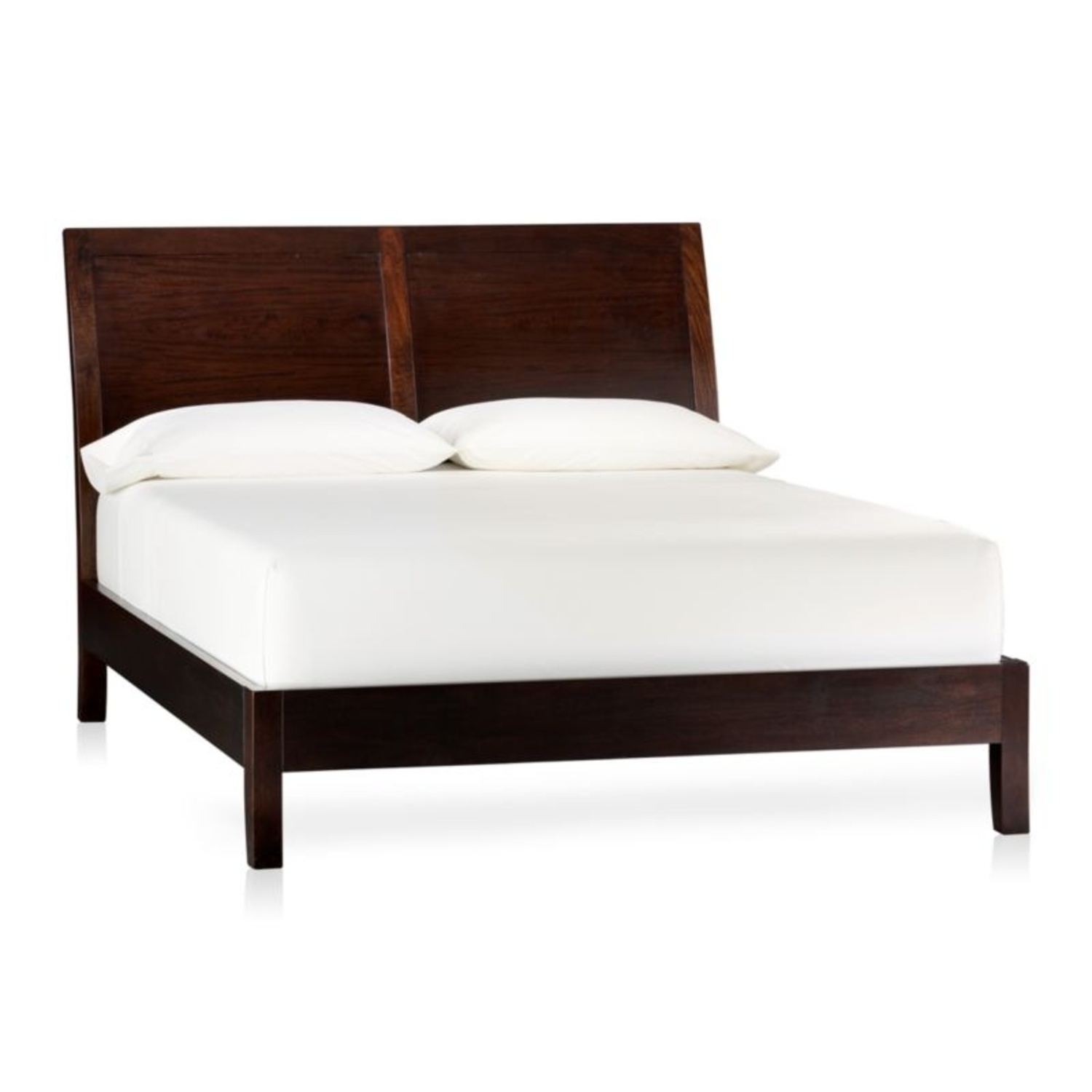 Crate & Barrel Dawson Dark Brown Wood King Bed - image-4