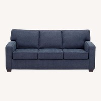 Raymour & Flanigan Blue Fabric Sleeper Sofa