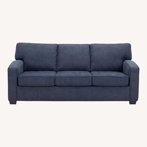 Used Raymour & Flanigan Blue Fabric Sleeper Sofa for sale on AptDeco