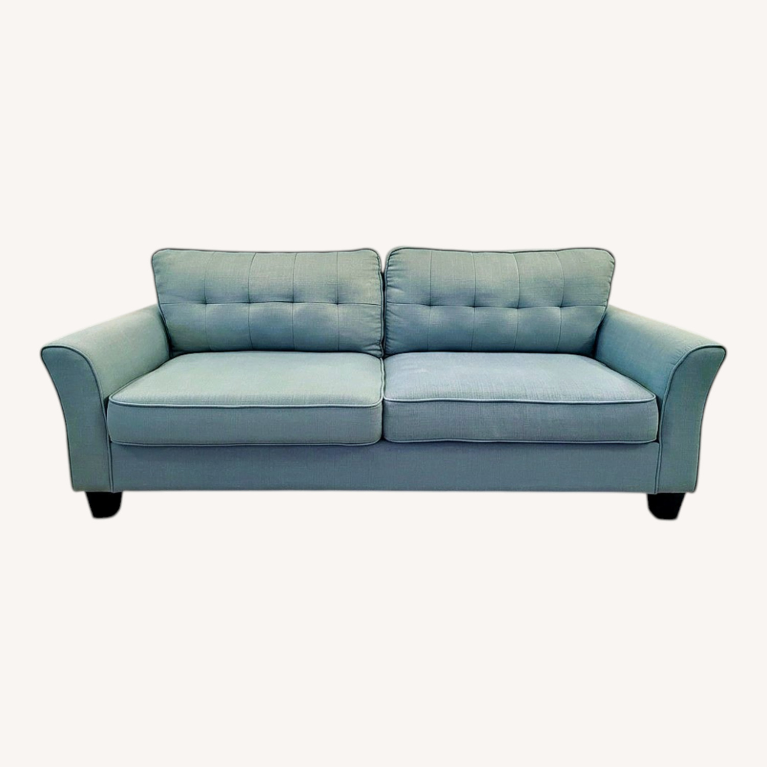 Green Fabric 3+ Seater Sofa - image-0