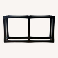 Pottery Barn Dark Brown Wood Side Table