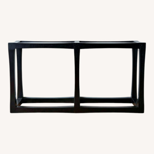 Used Pottery Barn Dark Brown Wood Side Table for sale on AptDeco
