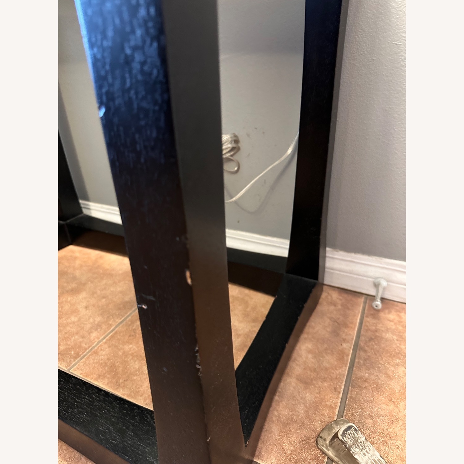 Pottery Barn Dark Brown Wood Side Table - image-7