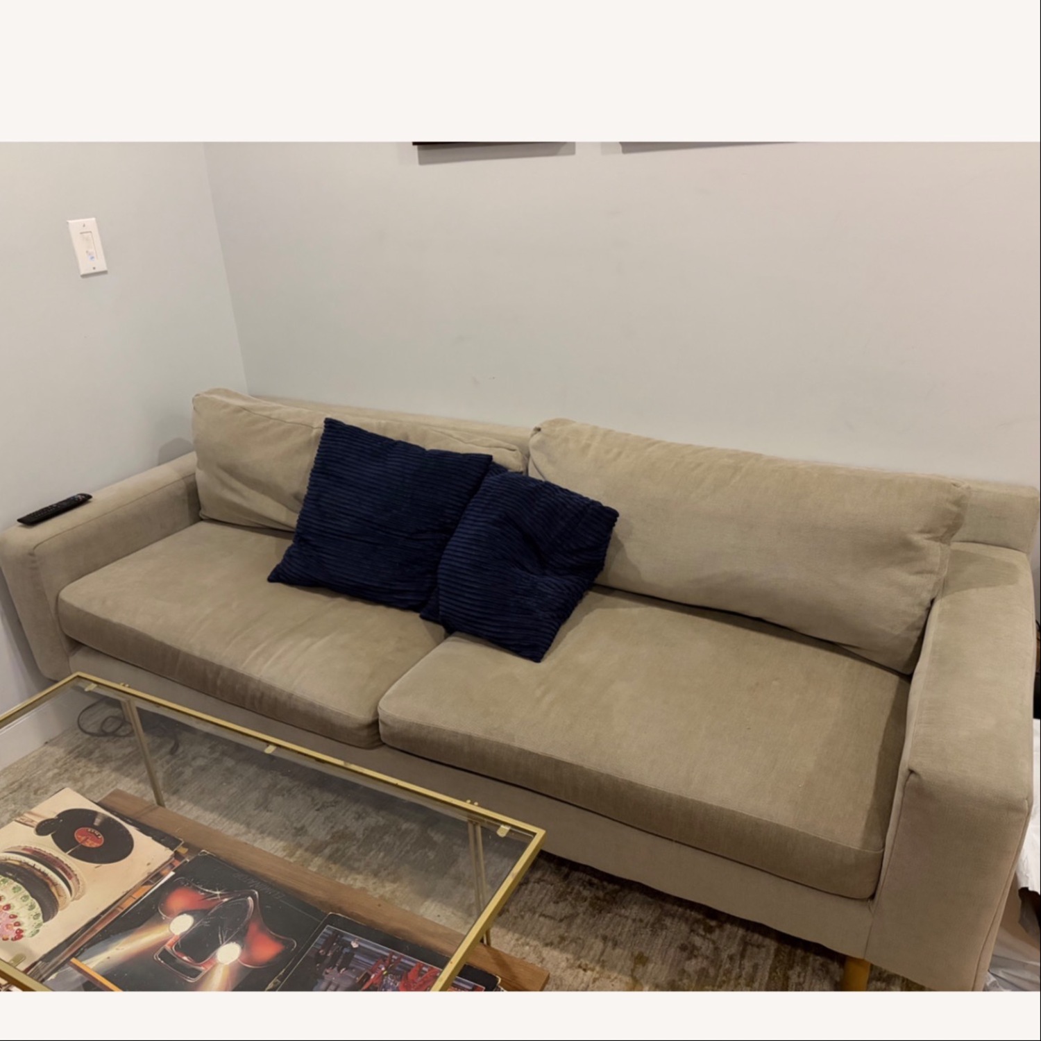 West Elm Eddy Light Taupe Sofa - image-2