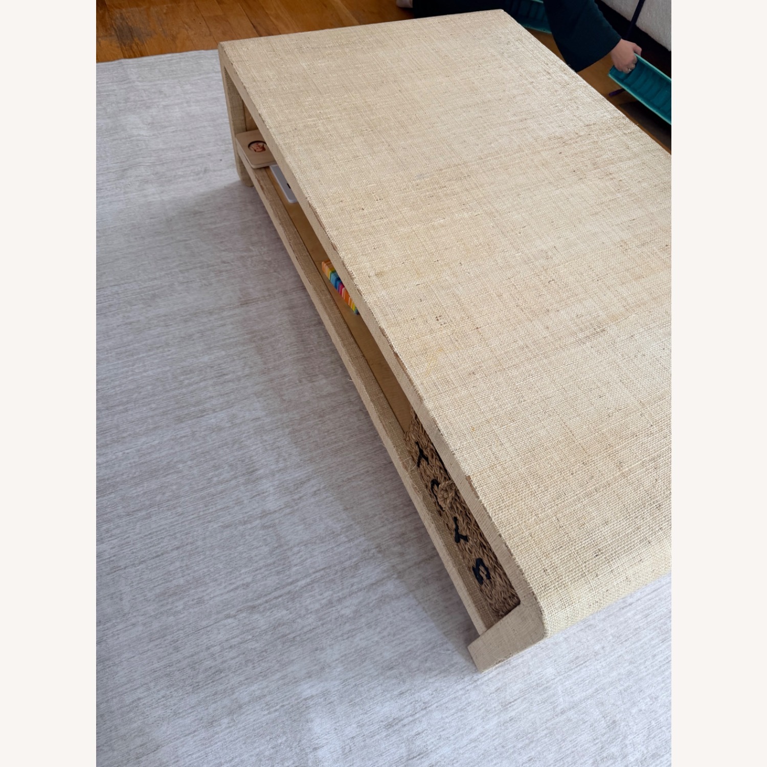 Crate & Barrel Meadow Grass Coffee Table - image-2