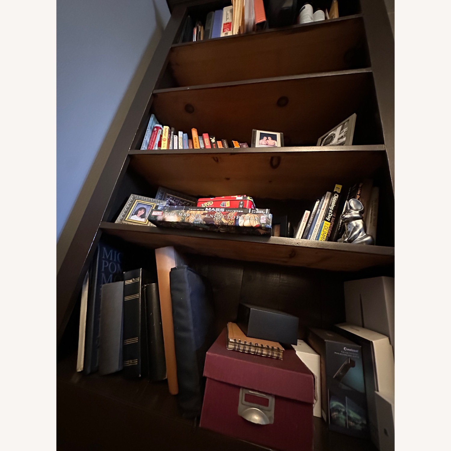 Solid Pine Wood Bookcase - image-2