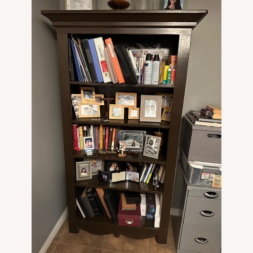 Used Solid Pine Wood Bookcase for sale on AptDeco
