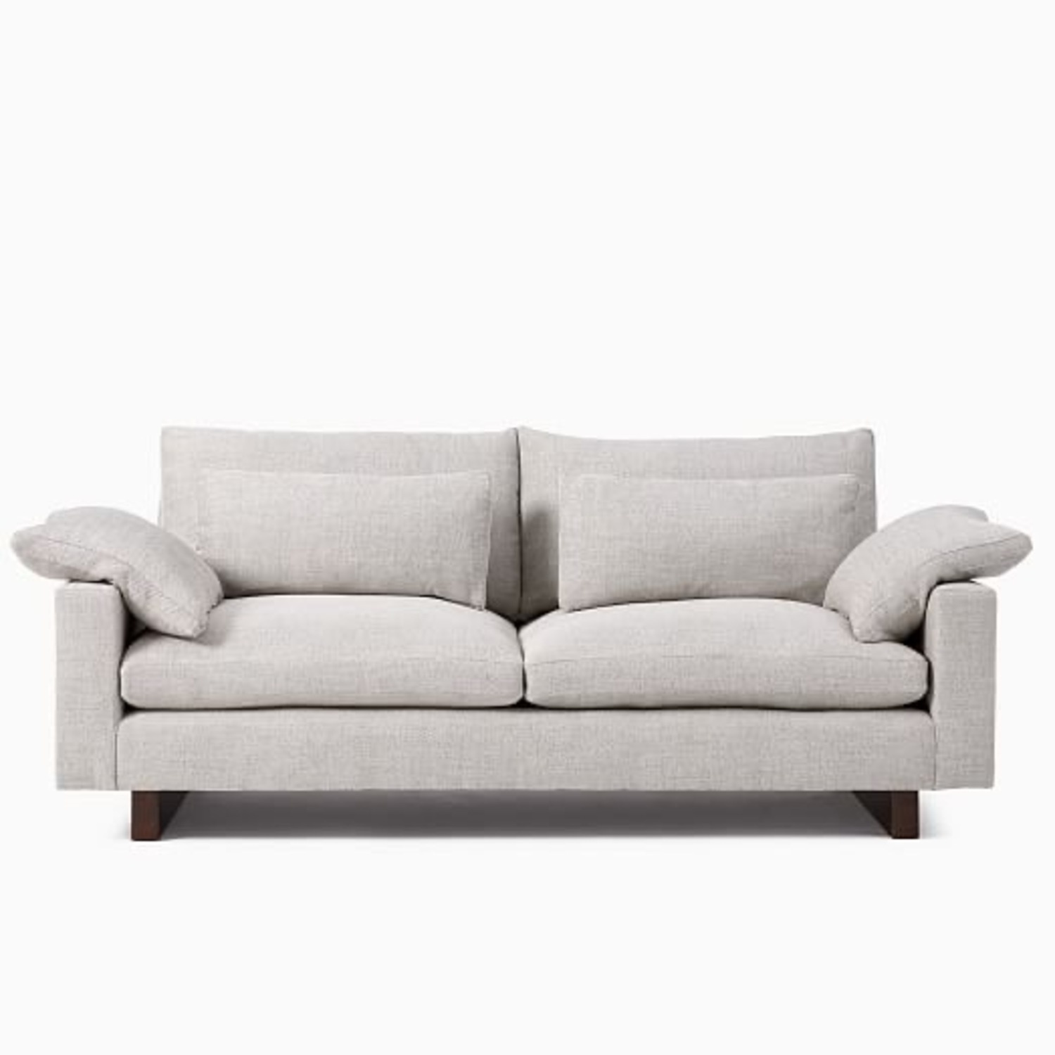 West Elm Harmony Light Gray 2 Seater Sofa - image-5