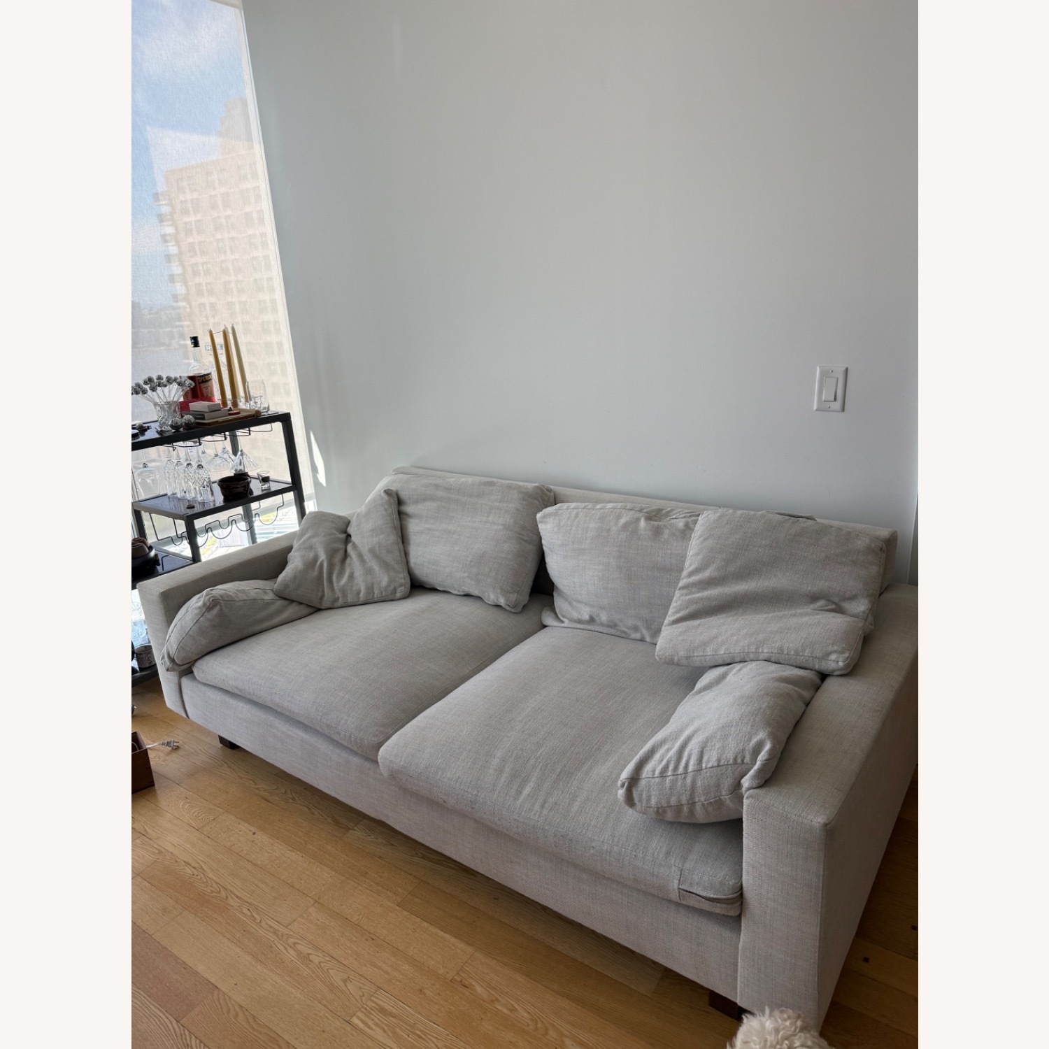 West Elm Harmony Light Gray 2 Seater Sofa - image-4