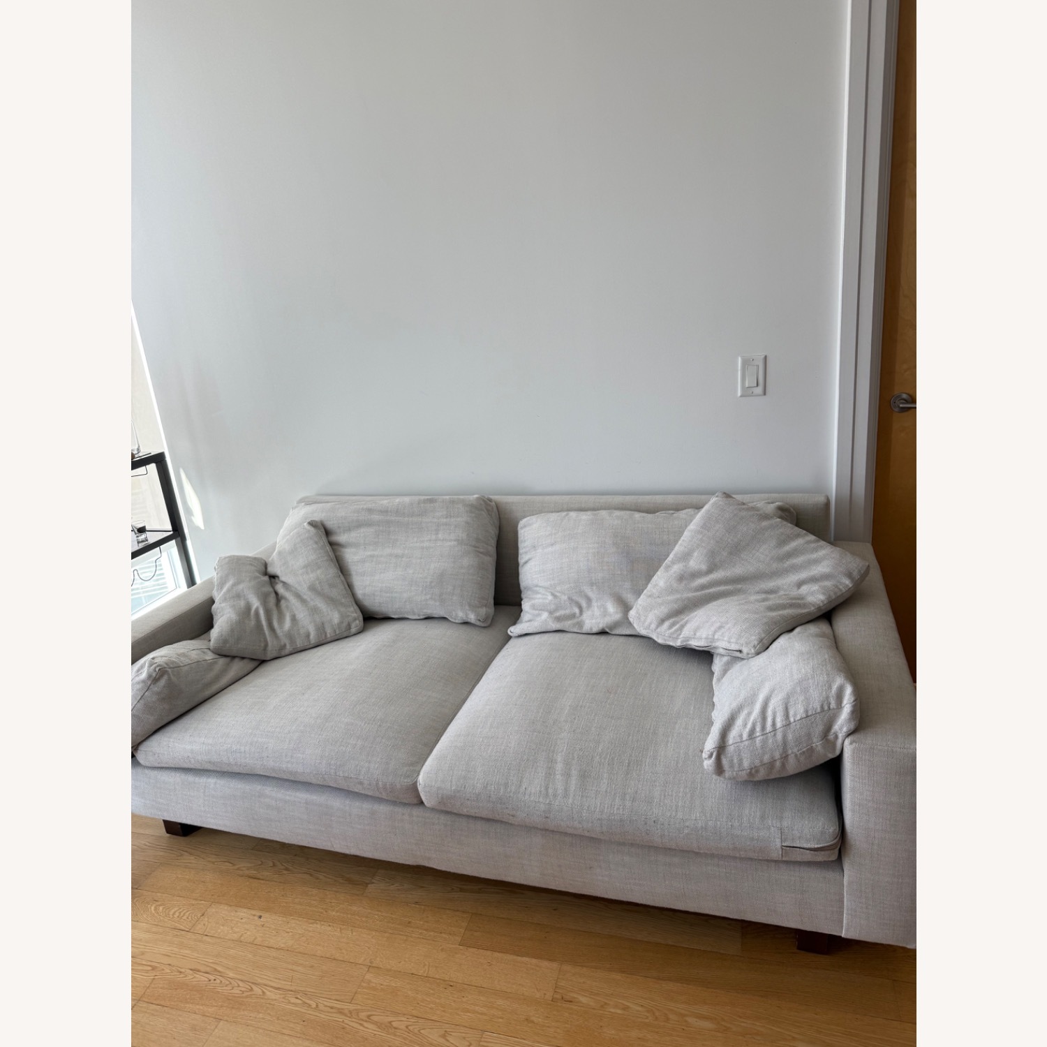 West Elm Harmony Light Gray 2 Seater Sofa - image-3